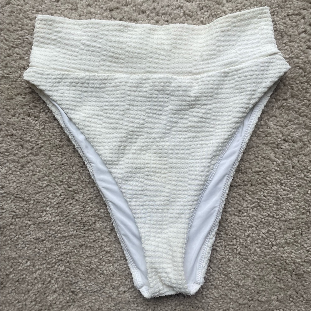 Aerie Textured High-Waisted Cheeky Bikini Bottom